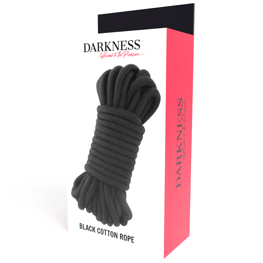 Corda Japonesa Darkness 10m de algodão preta para bondage e shibari.