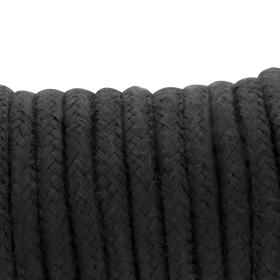 Corda Japonesa Darkness 10m de algodão preta para bondage e shibari.