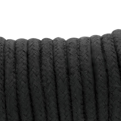 Corda Japonesa Darkness 10m de algodão preta para bondage e shibari.