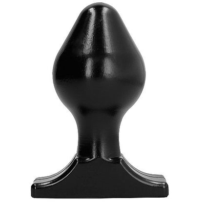 Plug anal ALL BLACK Flexível Grande 16x8cm para prazer anal gradual e seguro