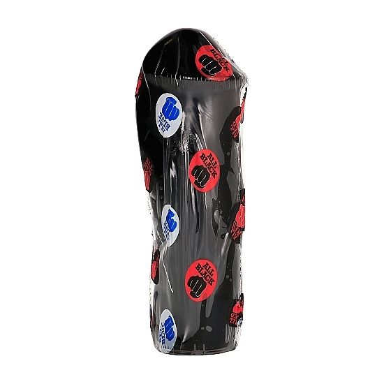 ALL BLACK Dildo Realístico 20 CM com superfície lisa e cor preta para prazer autêntico.