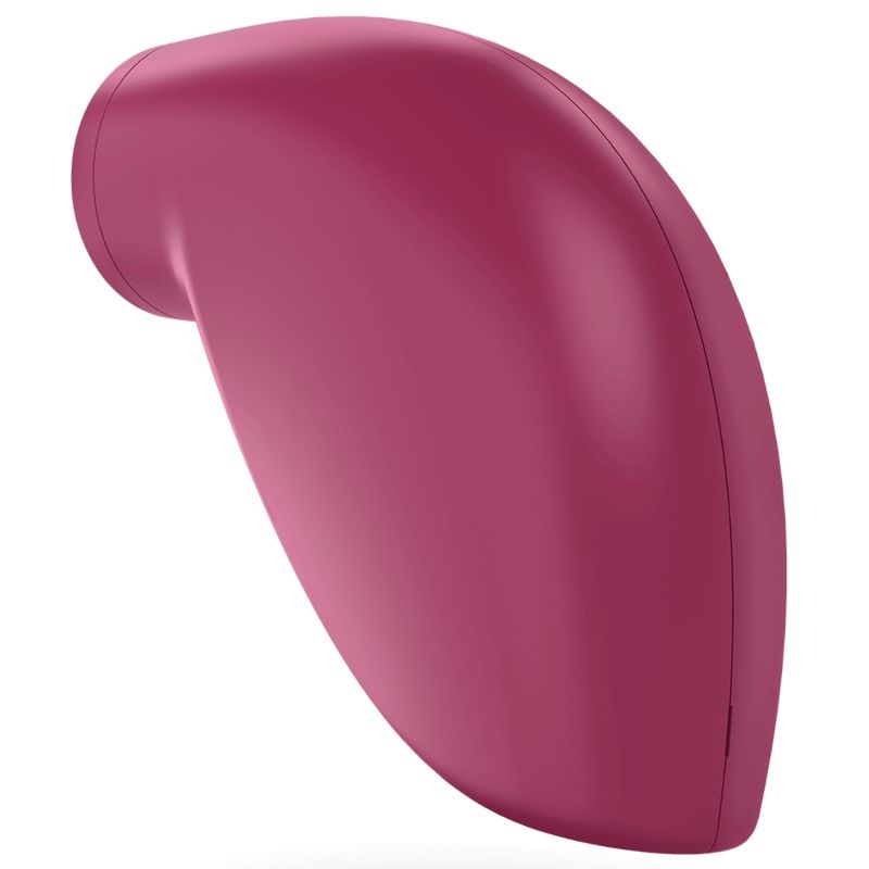 Satisfyer One Night Stand - Estimulador de Ondas de Pressão em vermelho berry, mostrando seu design compacto.