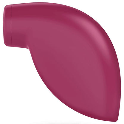 Satisfyer One Night Stand - Estimulador de Ondas de Pressão em vermelho berry, mostrando seu design compacto.