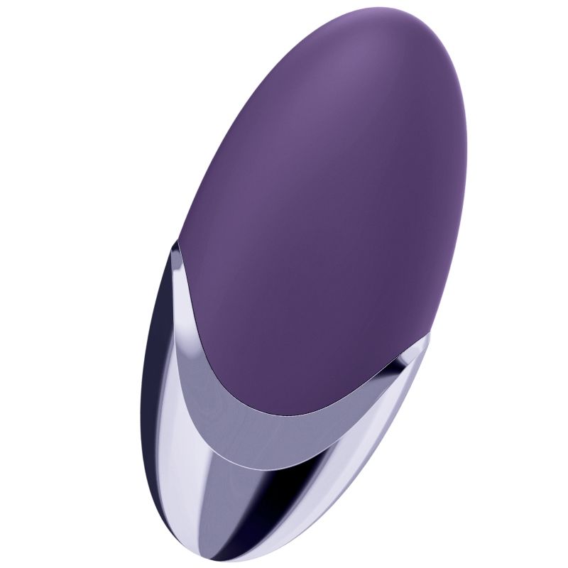 Satisfyer Layons Prazer Roxo, um vibrador clitoriano com design ergonómico e cor vibrante.