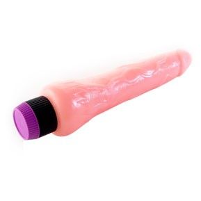 Close-up do Vibrador Realístico Baile 19.5 CM com toque ultramacio, mostrando detalhes e textura realista.