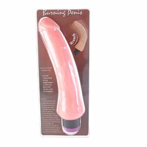 Close-up do Vibrador Realístico Baile 19.5 CM com toque ultramacio, mostrando detalhes e textura realista.