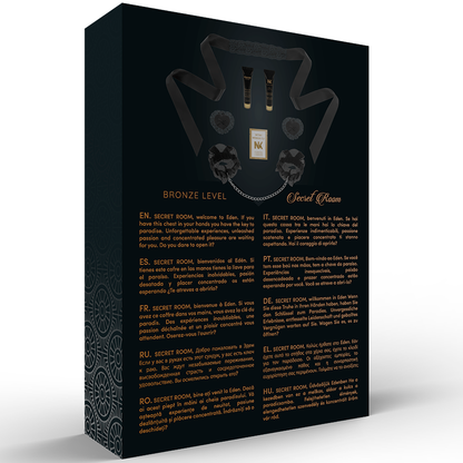 SECRET ROOM Pleasure Kit Bronze Nível 1 para casais com diversos acessórios para prazer e intimidade