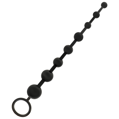 ADDICTED TOYS Contas Anais Pretas 29cm para prazer anal seguro e suave.