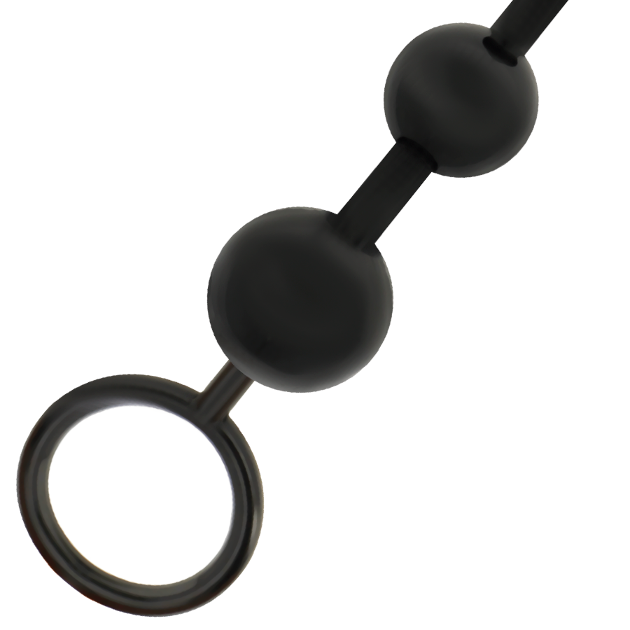 ADDICTED TOYS Contas Anais Pretas 29cm para prazer anal seguro e suave.