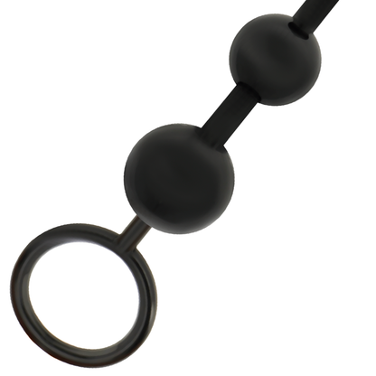 ADDICTED TOYS Contas Anais Pretas 29cm para prazer anal seguro e suave.
