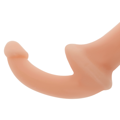 ADDICTED TOYS Dildo Sem Arnês com Nervuras e Estimulação G-Spot, em detalhe.