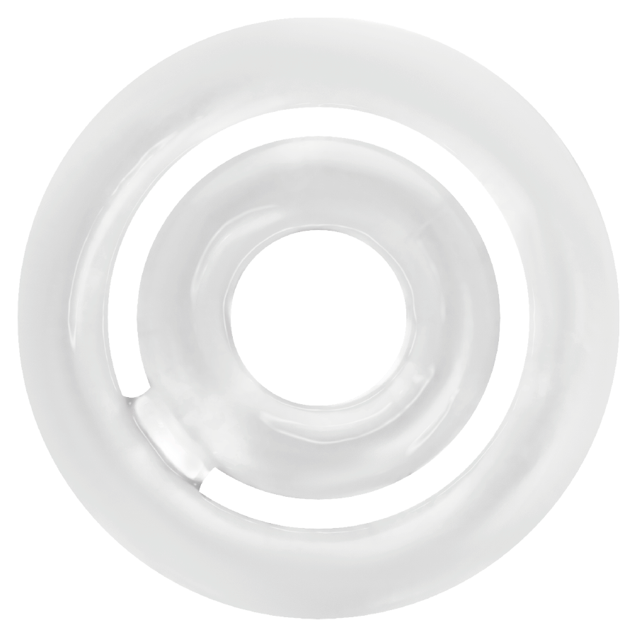 Anel Peniano ADDICTED TOYS C-Ring Transparente, conjunto de dois, em silicone macio