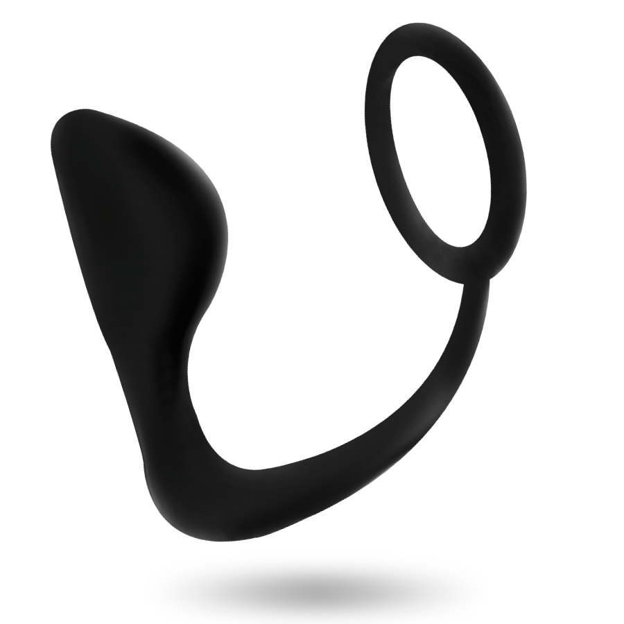 ADDICTED TOYS Plug Anal Ergonómico com Anel Peniano Integrado, textura macia e design inovador