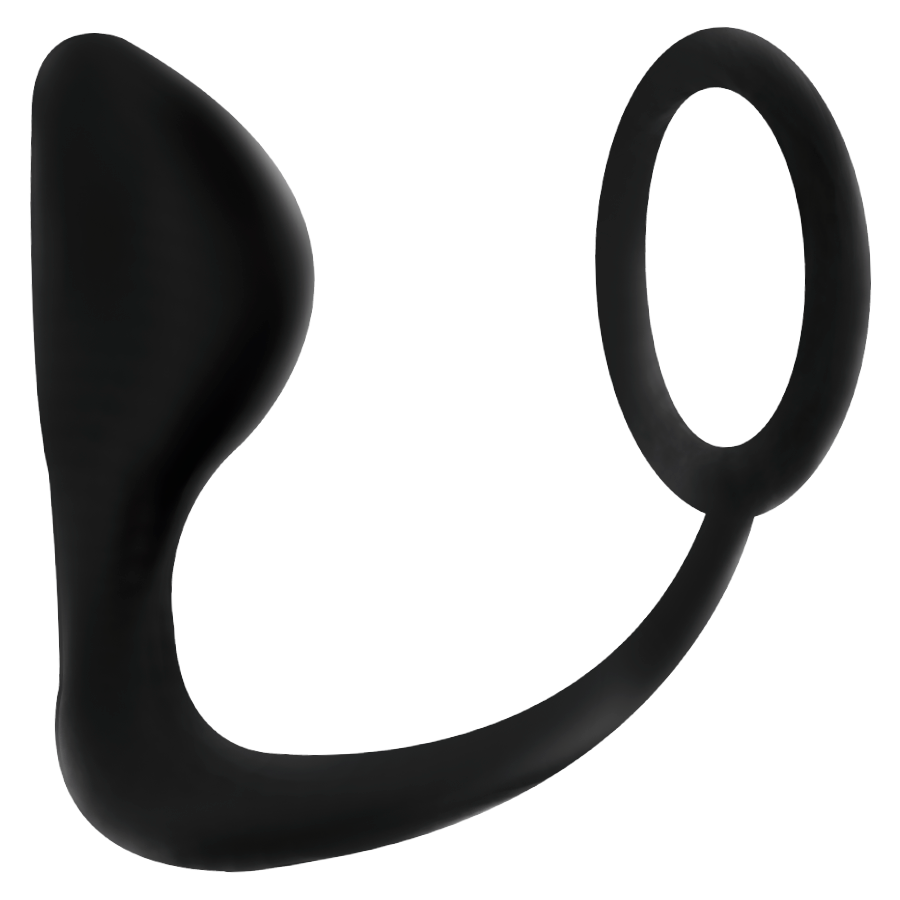 ADDICTED TOYS Plug Anal Ergonómico com Anel Peniano Integrado, textura macia e design inovador