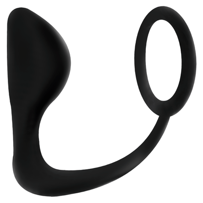 ADDICTED TOYS Plug Anal Ergonómico com Anel Peniano Integrado, textura macia e design inovador