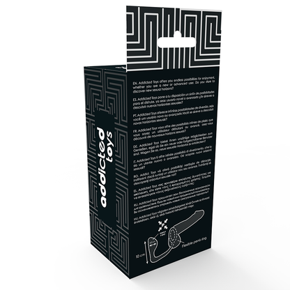 ADDICTED TOYS Plug Anal Ergonómico com Anel Peniano Integrado, textura macia e design inovador