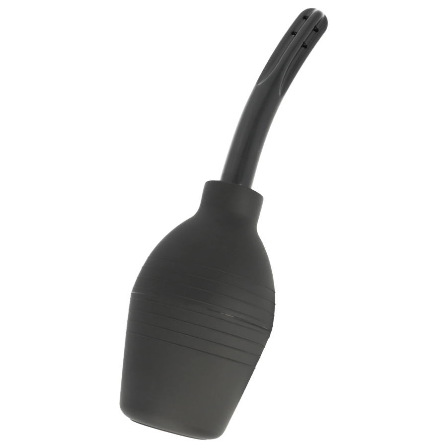 ADDICTED TOYS Squeeze Clean Higienizador Anal Preto para uma limpeza confortável e segura.