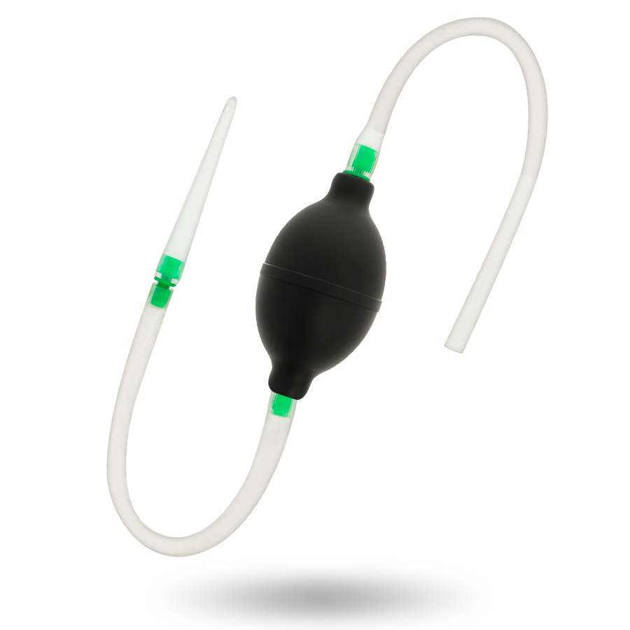 Addicted Toys Conjunto de Enema Preto Hipoalergénico, design ergonómico para limpeza anal.