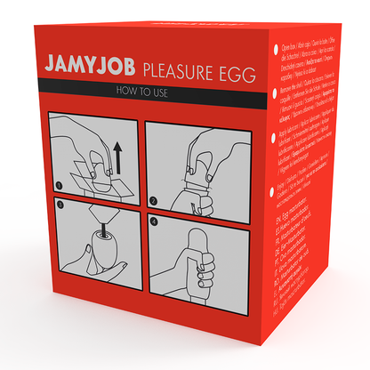 Masturbador de Ovo JAMYJOB com interior texturizado e estojo discreto