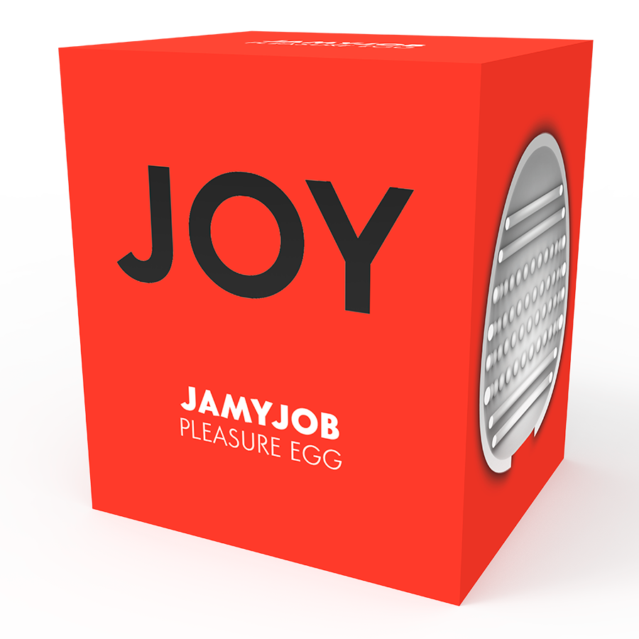 Masturbador de Ovo JAMYJOB com interior texturizado e estojo discreto