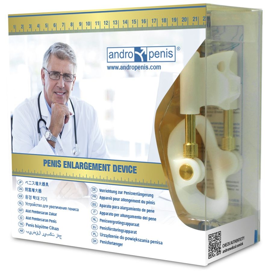 ANDROPENIS Extensor Peniano Gold, dispositivo para crescimento e alargamento peniano