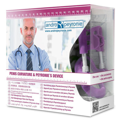 Dispositivo ANDROPEYRONIE para correção da curvatura peniana e tratamento da Doença de Peyronie.