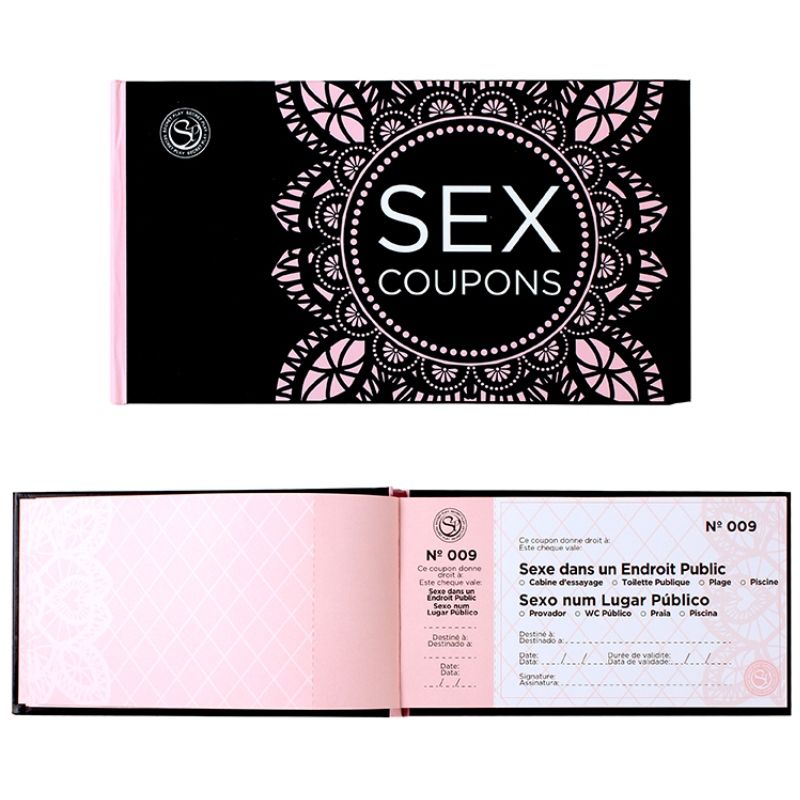 SecretPlay Cupons de Sexo 50 Cheques para casais e amigos, com ideias para diversão e romance