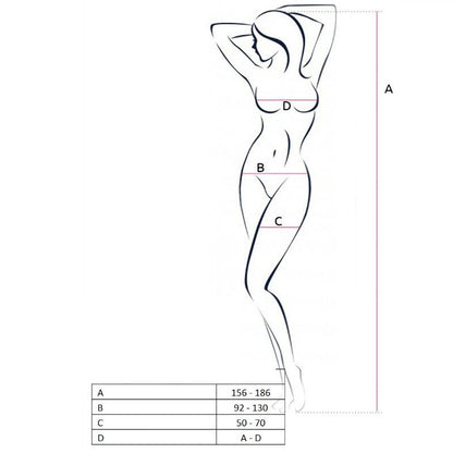 PASSION - MULHER BS046 BODYSTOCK VERMELHO TAMANHO ÚNICO