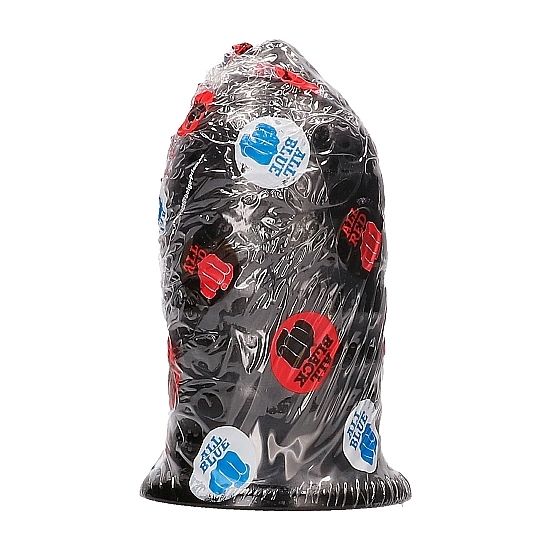 Plug Anal ALL BLACK Nervurado de 16 cm para estimulação anal intensa.