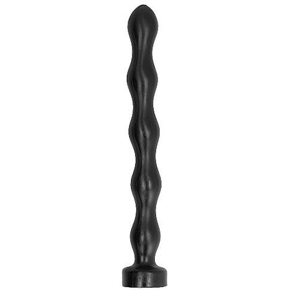 Close-up of the ALL BLACK Contas Anais Graduadas 42 cm showing its ergonomic design and smooth texture.
