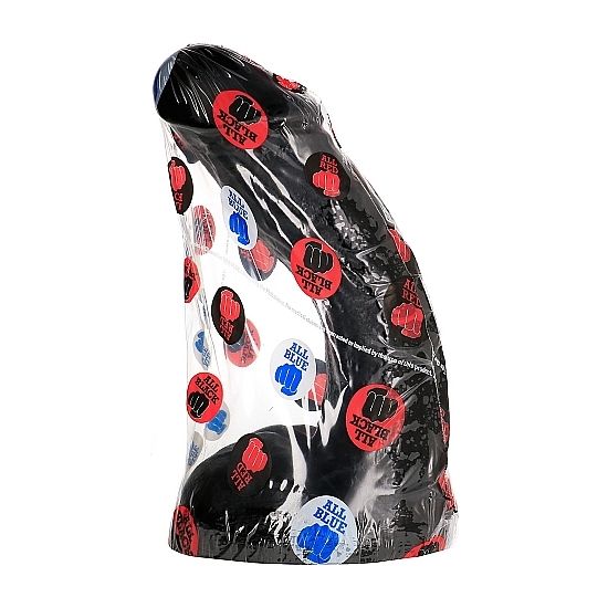 Vibrador Dildo ALL BLACK Realista Flexível 23 CM, ideal para prazer anal e vaginal.