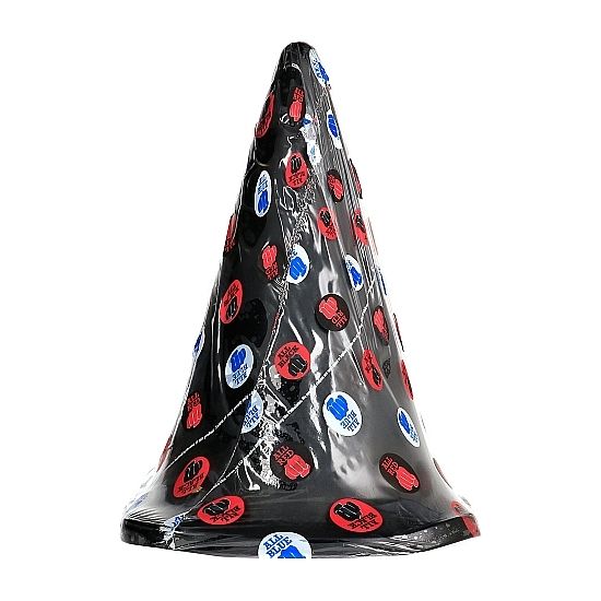 Imagem do ALL BLACK Plugue Anal Triangular XXL 30 CM, destacando o seu design e tamanho.