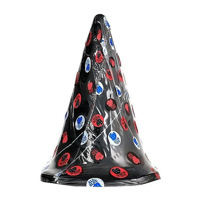 Imagem do ALL BLACK Plugue Anal Triangular XXL 30 CM, destacando o seu design e tamanho.