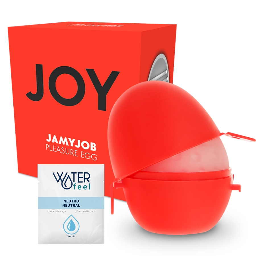 Masturbador de Ovo JAMYJOB com interior texturizado e estojo discreto