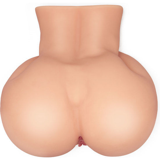 Imagem do Masturbador ACT Fuckholes Realista, mostrando os canais vaginal e anal
