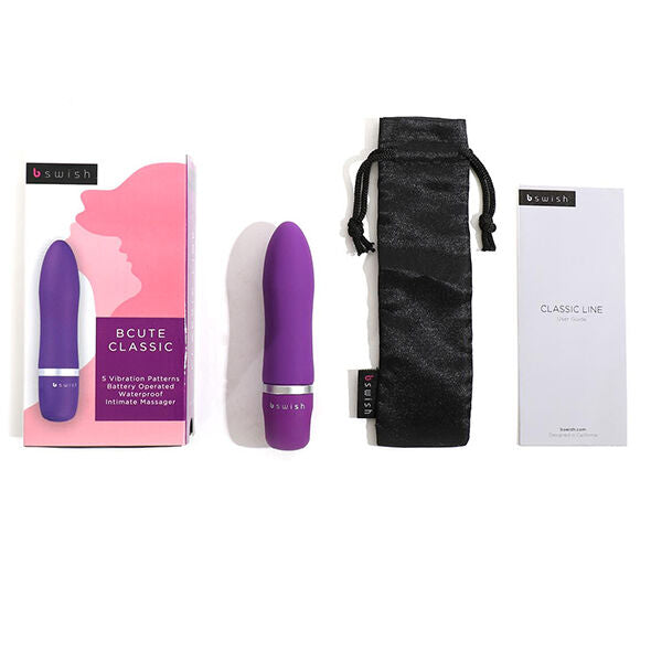Vibrador B SWISH B Cute Clássico Lilás de silicone macio para prazer e estimulação
