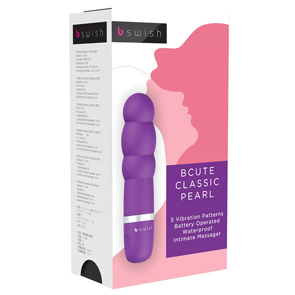 B SWISH Massageador BCute Classic Pearl Lilac Vibratório Curvo para Prazer Versátil