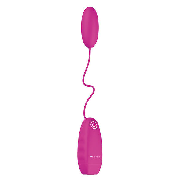 Close-up da Bala Vibrante Clássica Bnaughty B SWISH Cerise, mostrando seu design ergonômico e acabamento suave.