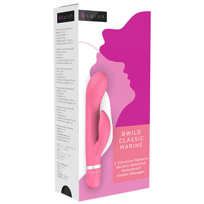 BWILD CLSSICO MARINE COELHO VIBRADOR GOIABA