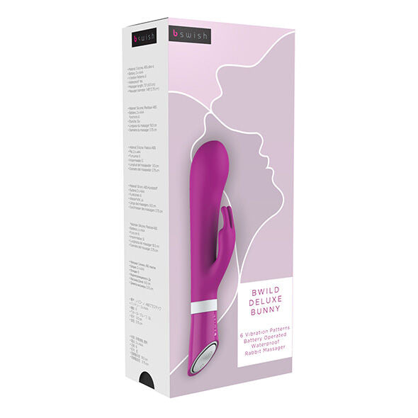 BWILD DELUXE BUNNY COELHO VIBRADOR FRAMBOESA