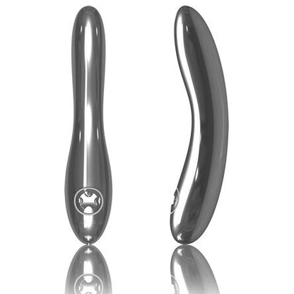 Vibrador LELO Inez de Aço Inoxidável, mostrando seu design elegante e material premium.