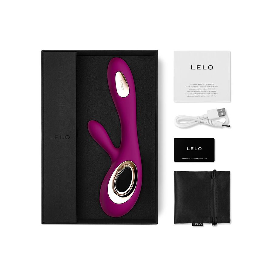 Vibrador Coelho LELO Soraya Wave Deep Rose com tecnologia WaveMotion para prazer duplo