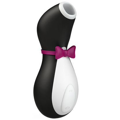 Close-up of the Satisfyer Vibrador Clitoriano Pro Penguin NG 2020 Ondas de Pressão, showcasing its elegant design and soft silicone head.