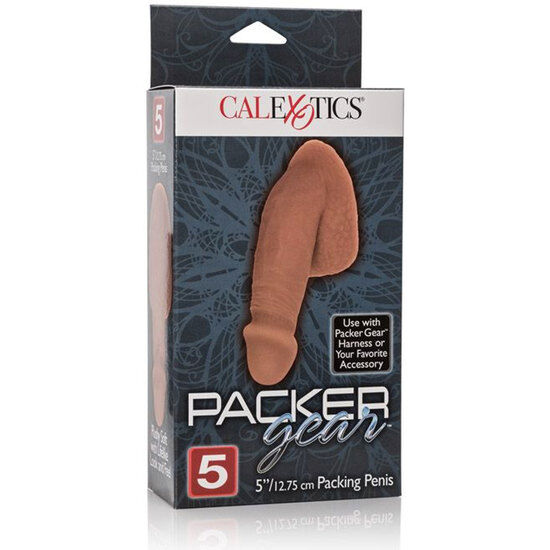 Pênis Packer Realista Marrom 14.5 cm