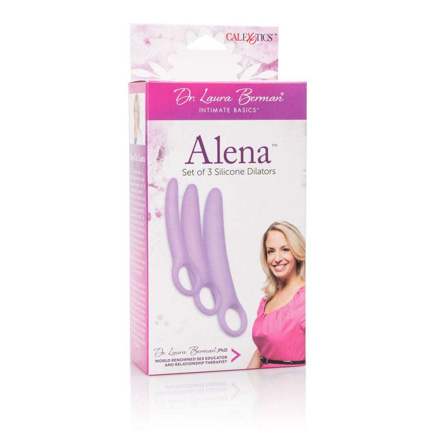 Dilatadores Vaginais de Silicone Alena - Conjunto de 3