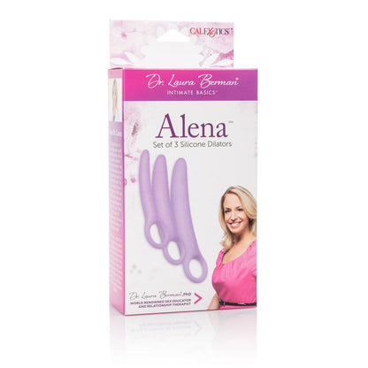 Dilatadores Vaginais de Silicone Alena - Conjunto de 3