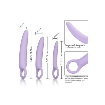 Dilatadores Vaginais de Silicone Alena - Conjunto de 3