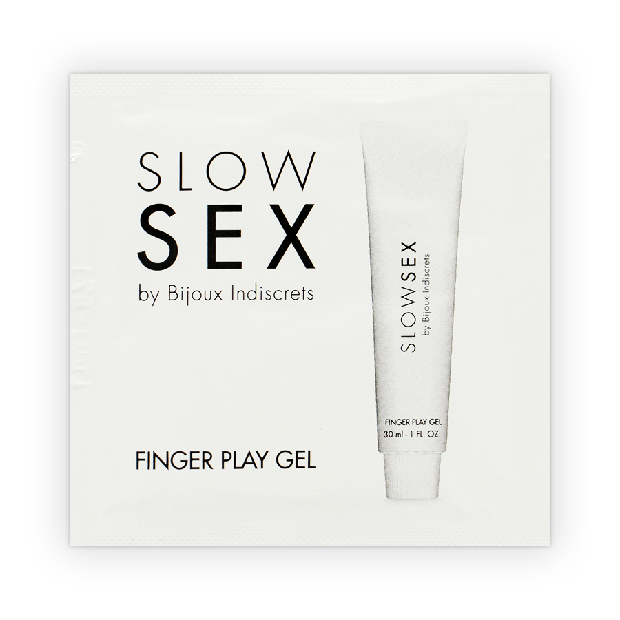Imagem do Gel de Massagem BIJOUX Slow Sex Finger Play Dose Única com aroma a coco.