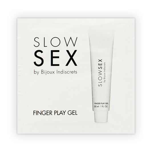 Imagem do Gel de Massagem BIJOUX Slow Sex Finger Play Dose Única com aroma a coco.