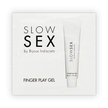 Imagem do Gel de Massagem BIJOUX Slow Sex Finger Play Dose Única com aroma a coco.